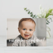 Fotokaart met modern elegant Godfather-voorstel Kaart (Staand voorkant)