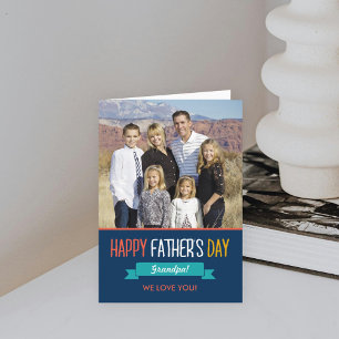 Fotokaart met wiet ribbon Fathers Day Kaart