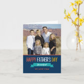 Fotokaart met wiet ribbon Fathers Day Kaart (Gele Bloem)