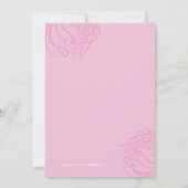 Fotokaart Modern Pink Birth Aankondiging Foto (Achterkant)