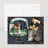 Fotokaart - Needlepoint Design - HAMbyWG Feestdagenkaart (Voorkant / Achterkant)