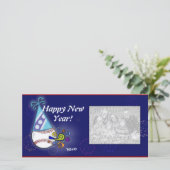 Fotokaart - Nieuw jaar Baseball Feestdagenkaart (Staand voorkant)