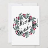 Fotokaart Personaliseer kerstscript Feestdagenkaart (Voorkant)