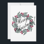 Fotokaart Personaliseer kerstscript Feestdagenkaart<br><div class="desc">Vrolijk kerstfotokaartje. Pas je eigen foto aan en maak het je eigen foto.</div>