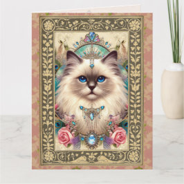  fotokaart - Ragdoll Cat Birthday Kaart