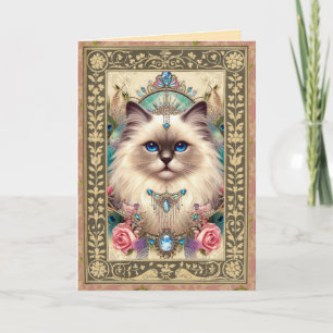  fotokaart - Ragdoll Cat Birthday Kaart