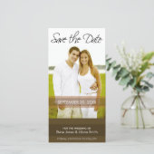 Fotokaart: Sla de datum op - Minimalistisch Save The Date (Staand voorkant)