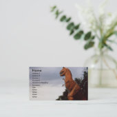 Fotokaart T-Rex Dinosaur Visitekaartje (Staand voorkant)