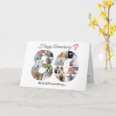 Fotokaart tachtigjarige trouwdag kaart (Gele Bloem)