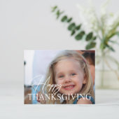 Fotokaart Thanksgiving Upload uw eigen foto Briefkaart (Staand voorkant)