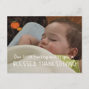 Fotokaart Thanksgiving Upload uw eigen foto Briefkaart