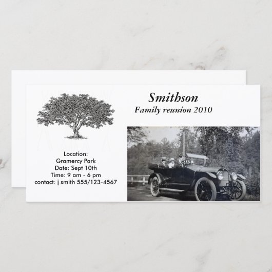 Fotokaart - Uitnodiging (Voorkant / Achterkant)