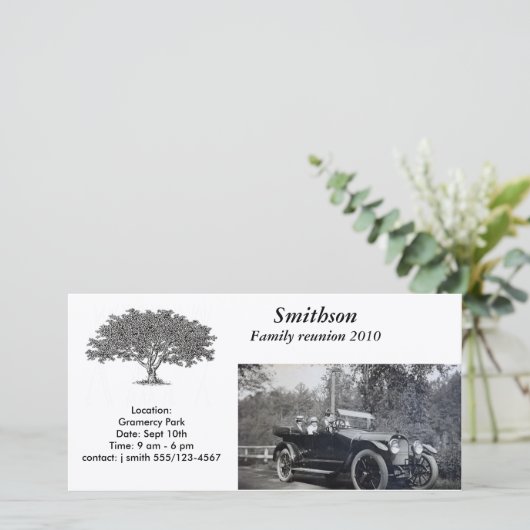 Fotokaart - Uitnodiging (Staand voorkant)