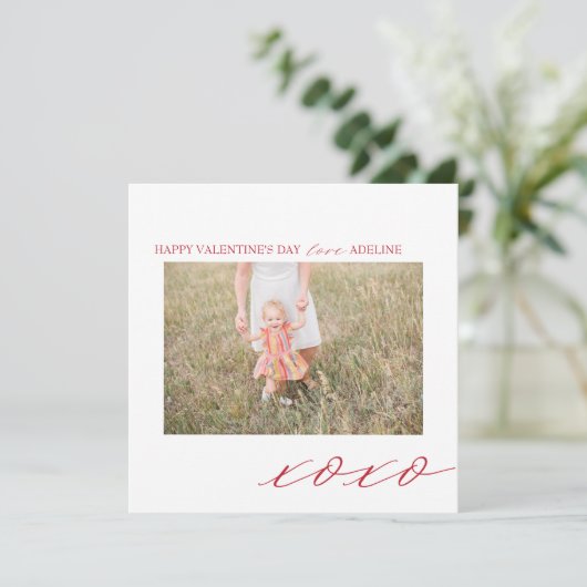Fotokaart Valentijnsdag (Staand voorkant)