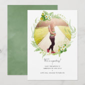 Fotokaart van de Griekse zwangerschap Aankondiging (Voorkant / Achterkant)