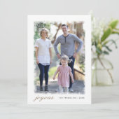 Fotokaart van Frosted Holiday Feestdagenkaart (Staand voorkant)