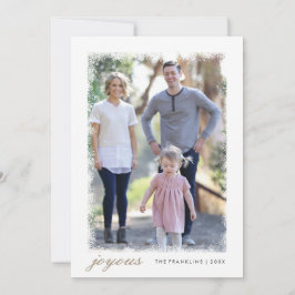 Fotokaart van Frosted Holiday Feestdagenkaart