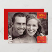 Fotokaart van het seizoen feestdagenkaart (Voorkant / Achterkant)