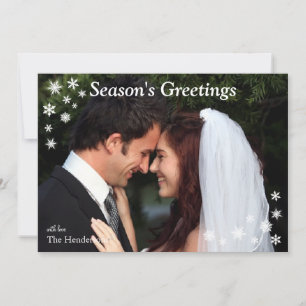 Fotokaart van het seizoen feestdagenkaart