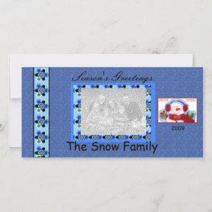 Fotokaart van het seizoen feestdagenkaart