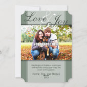 Fotokaart van het wintergebergte in het land feestdagenkaart (Achterkant)