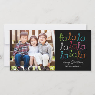 Fotokaart van La La Holiday Feestdagenkaart