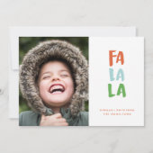 Fotokaart van La La Holiday Feestdagenkaart (Voorkant)