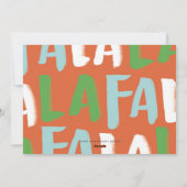 Fotokaart van La La Holiday Feestdagenkaart (Achterkant)