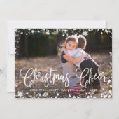 Fotokaart van Lijst-feestdag, bevroren Feestdagenkaart (Voorkant)