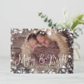 Fotokaart van Lijst-feestdag, bevroren Feestdagenkaart (Staand voorkant)