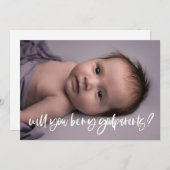 Fotokaart van moderne elegant Godouders Kaart (Voorkant / Achterkant)