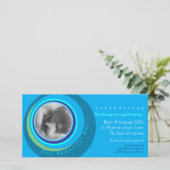 Fotokaart van onze mooie jongen Baby kondiging Aankondiging (Staand voorkant)