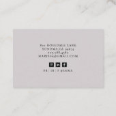 Fotokaart van professionele bedrijfsconsultant visitekaartje (Achterkant)