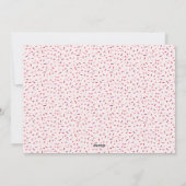 Fotokaart van roze rode Valentijns Feestdagenkaart (Achterkant)