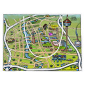 Fotokaart van San Antonio Texas Cartoon Groot Cadeauzakje (Voorkant)