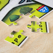 Fotokaart van San Antonio Texas Cartoon Legpuzzel (Zijkant)