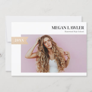 Fotokaart van Trendy Afstudeerder - Faux Gold Kaart