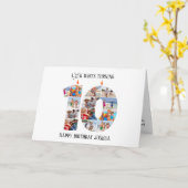 Fotokaart voor 10e verjaardag kaart (Gele Bloem)