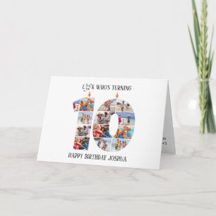 Fotokaart voor 10e verjaardag kaart