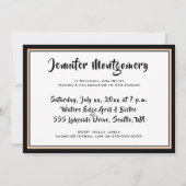 Fotokaart voor aftredingspartij kaart (Achterkant)