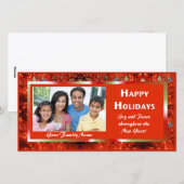 Fotokaart voor Bright Holiday Lights Feestdagenkaart (Voorkant / Achterkant)