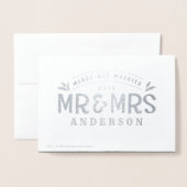 Fotokaart voor bruiloft met kerst folie kaarten (Met envelop)