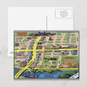 Fotokaart voor Cartoon in het centrum van Austin T Briefkaart (Voorkant / Achterkant)