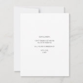 Fotokaart voor Chic Will you be My Bridesmaid prop Bedankkaart (Achterkant)