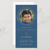 Fotokaart voor de eerste Heilige Communie - Invite (Voorkant / Achterkant)