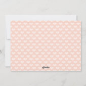 Fotokaart voor de eerste kerstboom van roze baby feestdagenkaart (Achterkant)