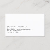 fotokaart voor DJ's, Bands, Musici Visitekaartje (Achterkant)