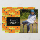 Fotokaart voor eerste dag van het schoolbuskaartje kaart (Voorkant / Achterkant)