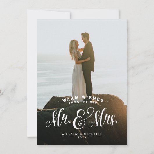 Fotokaart voor feestdagen Pas getrouwd Feestdagenkaart (Voorkant)