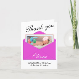Fotokaart voor geboorteaankondiging aankondiging